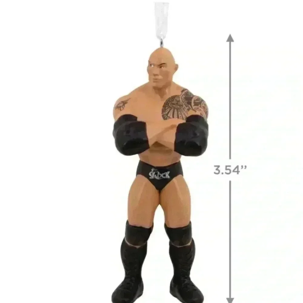 Hallmark 2022 WWE THE ROCK Dewayne Johnson Ornament NIB 🎄 Holiday Christ…